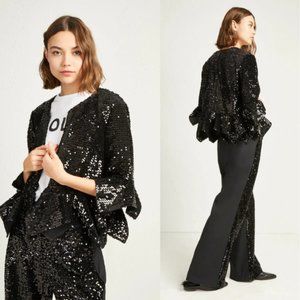 French Connection Alodia Sequin Cropped Jacket